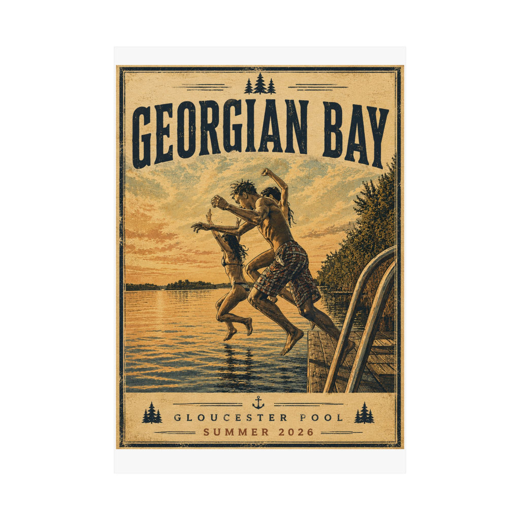 Georgian Bay Vintage-Style Matte Poster