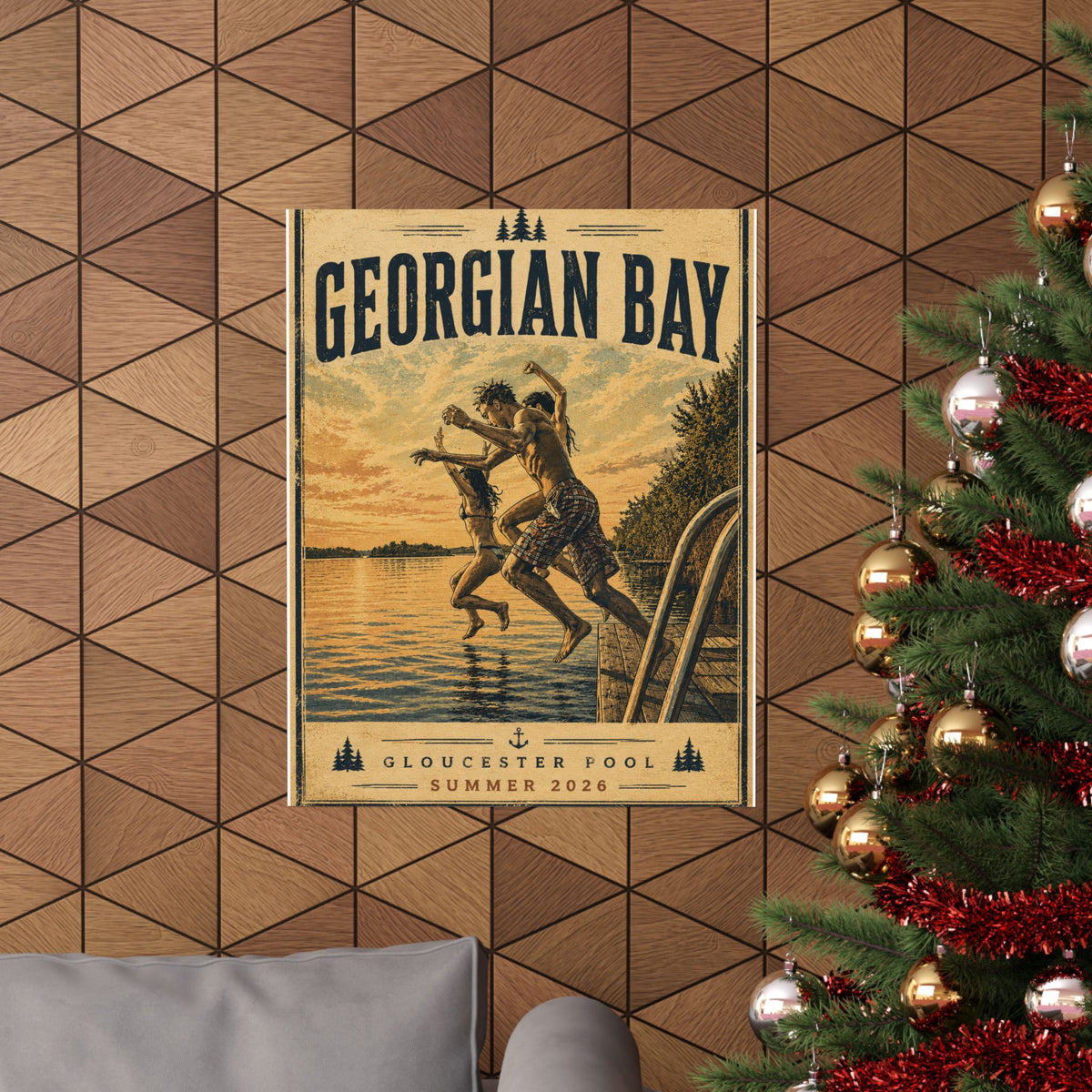 Georgian Bay Vintage-Style Matte Poster