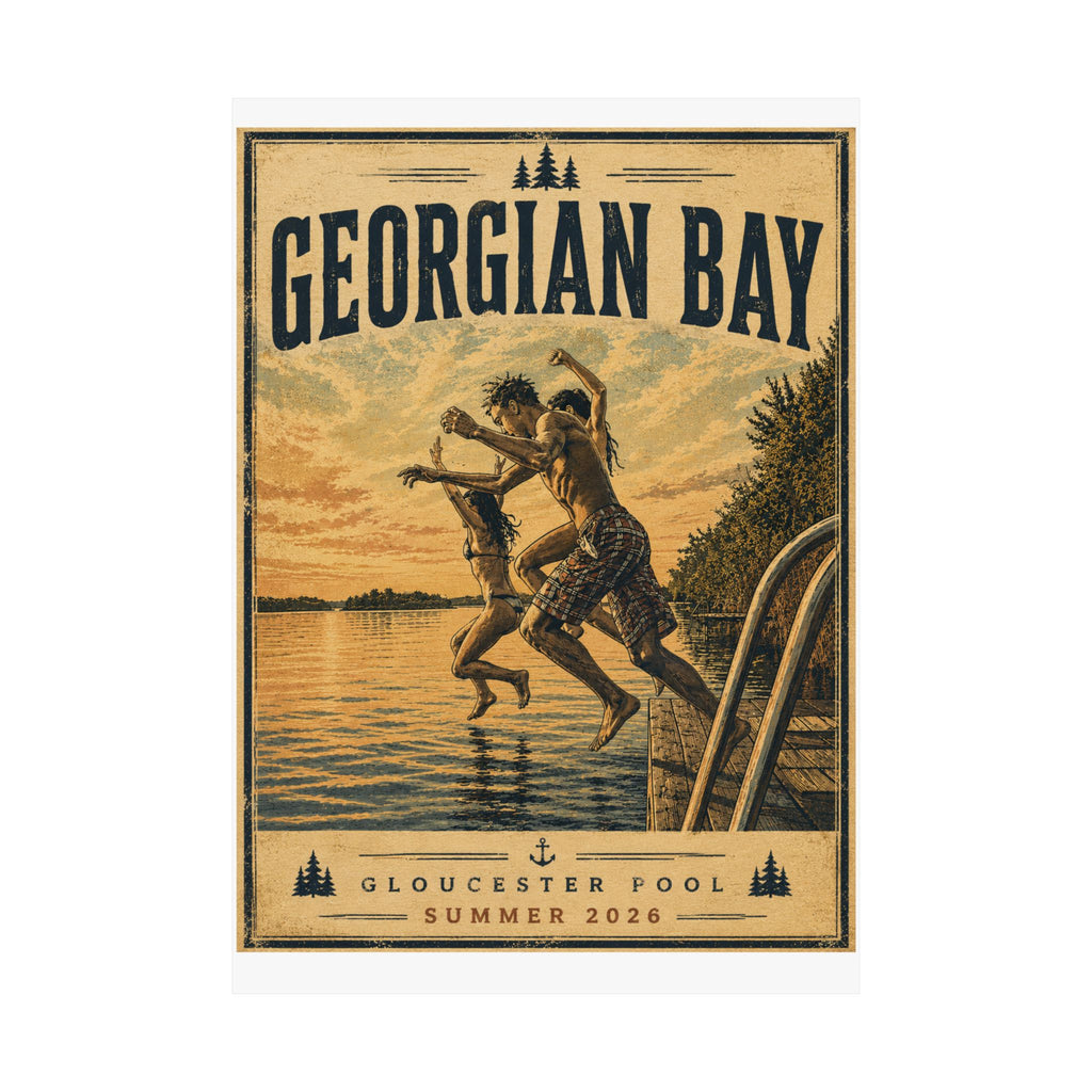 Georgian Bay Vintage-Style Matte Poster