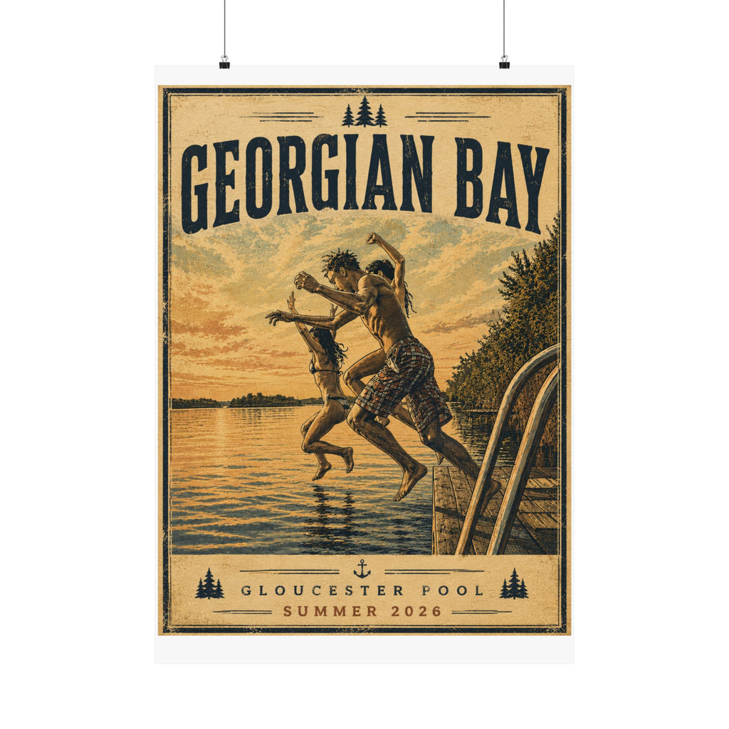 Georgian Bay Vintage-Style Matte Poster