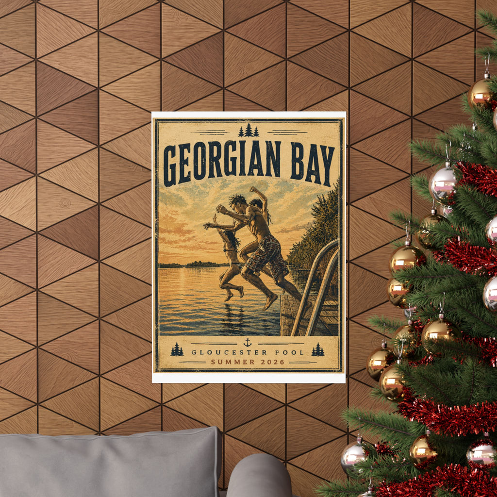 Georgian Bay Vintage-Style Matte Poster
